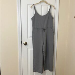 Bridge & Burn Otto Seersucker Striped Jumpsuit